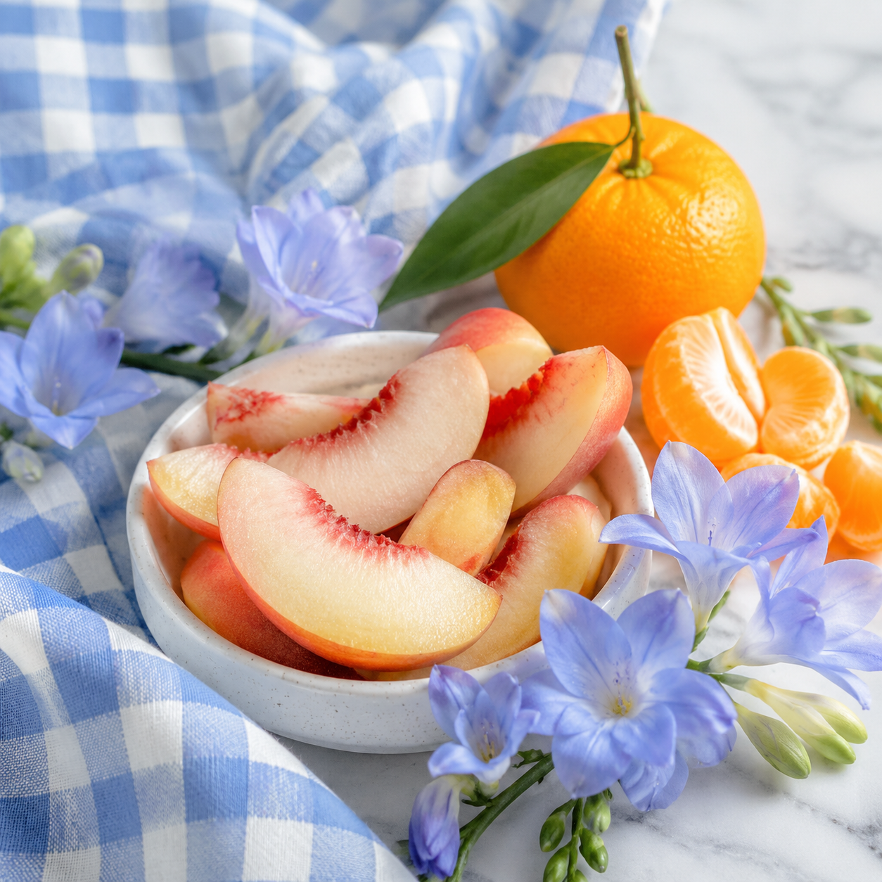 Gingham car freshie scent image